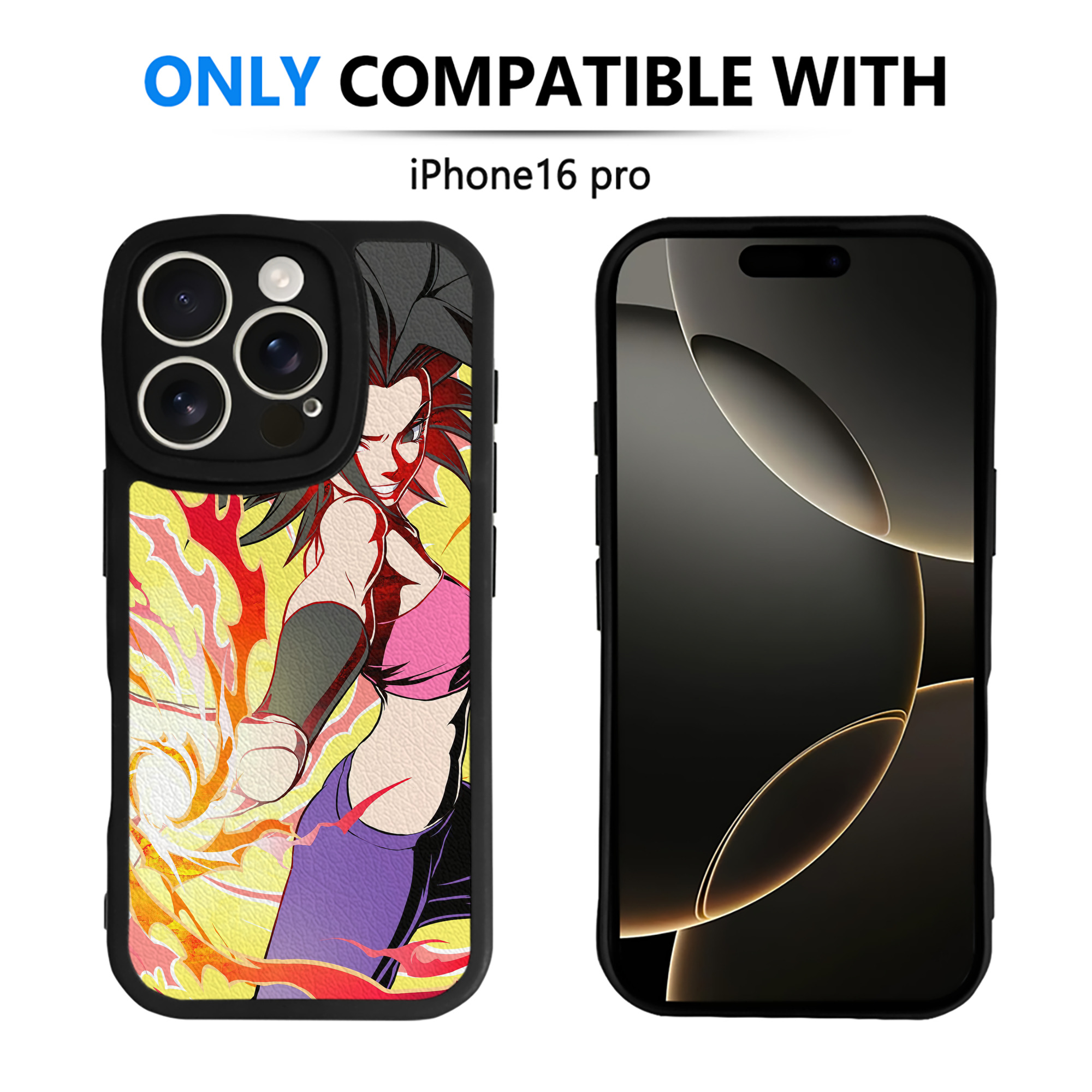 （画像用） ドラゴンボール DRAGON BALL 【iPhone 16シリーズ対応】シリコンスマホケース（レザー調） 材質：シリコン